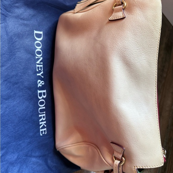 Dooney & Bourke Florentine Cream and Tan Leather Shoulder Bag - Picture 3 of 6